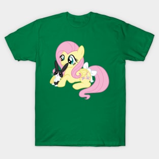 Fluttershy with a rabbit T-Shirt